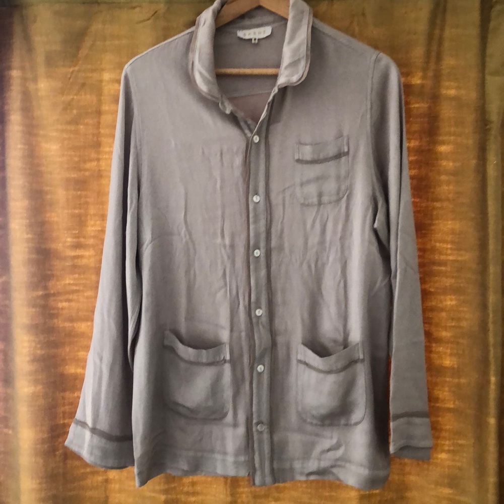 Sarne silk button down